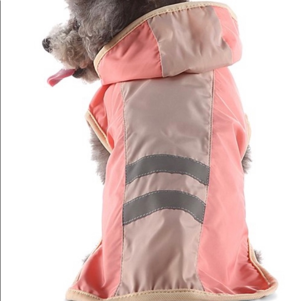 NWT Pink Reflective Raincoat